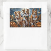 Nova Scotia Halloween Spooky Rechthoekige Sticker (Tas)