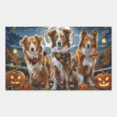 Nova Scotia Halloween Spooky Rechthoekige Sticker (Voorkant)