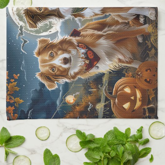 Nova Scotia Halloween Spooky Theedoek (Gevouwen)