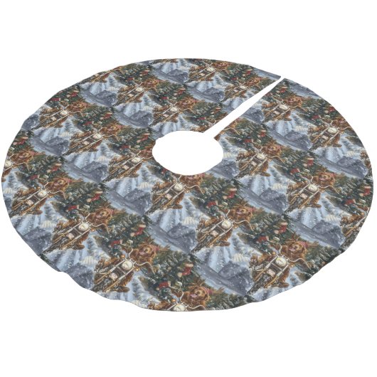 Nova Scotia Hond Rijden Motorfiets Kerstmis Kerstboom Rok (Gekanteld)