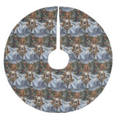 Nova Scotia Hond Rijden Motorfiets Kerstmis Kerstboom Rok (Voorkant)