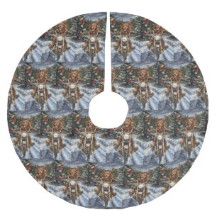 Nova Scotia Hond Rijden Motorfiets Kerstmis Kerstboom Rok