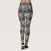 Nova Scotia Hond Rijden Motorfiets Kerstmis Leggings (Achterkant)