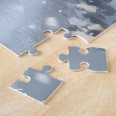 Nova Scotia Hond Rijden Motorfiets Kerstmis Legpuzzel (Zijkant)