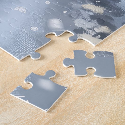 Nova Scotia Hond Rijden Motorfiets Kerstmis Legpuzzel (Zijkant)