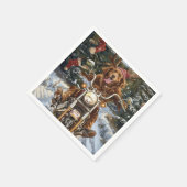 Nova Scotia Hond Rijden Motorfiets Kerstmis Servet (Hoek)