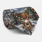 Nova Scotia Hond Rijden Motorfiets Kerstmis Stropdas (Opgerold)