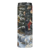 Nova Scotia Hond Rijden Motorfiets Kerstmis Thermosbeker (Achterkant)