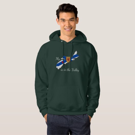 Nova Scotia hoodie My Heart is in de vallei (Voorkant volledig)