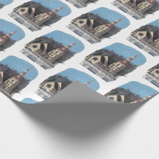Nova Scotia Kerk geïnspireerd wikkelpapier Cadeaupapier (Hoek)
