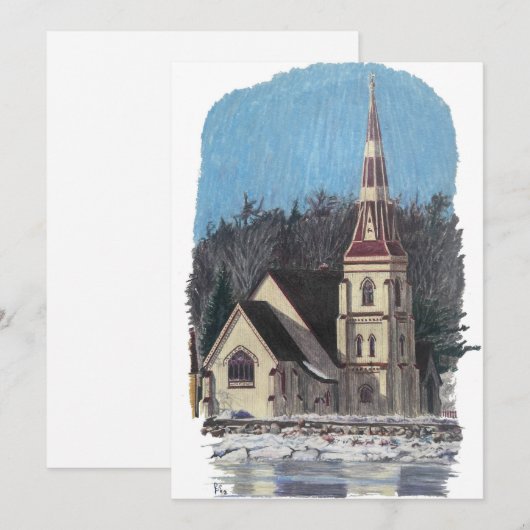 Nova Scotia Kerst Flat Vakantie Kaart (Voorkant / Achterkant)