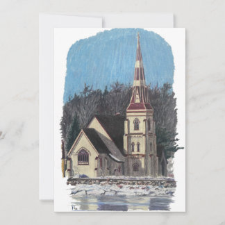 Nova Scotia Kerst Flat Vakantie Kaart