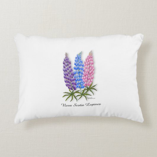 Nova Scotia Lupinen Accent Kussen (Voorkant)