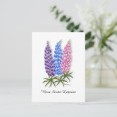 Nova Scotia Lupinen Briefkaart (Staand voorkant)