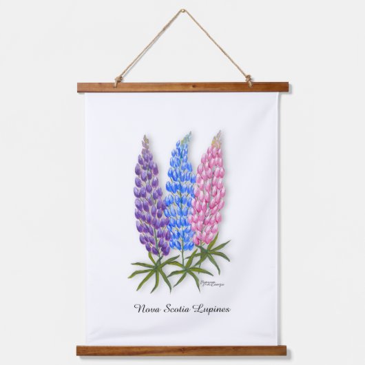 Nova Scotia Lupinen Hangend Wandkleed (Voorkant)
