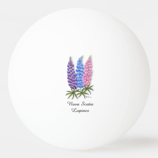 Nova Scotia Lupinen Pingpongbal (Voorkant)