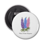 Nova Scotia Lupines Button Flesopener (Voorkant)