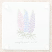 Nova Scotia Lupines Glazen Onderzetter (Achterkant)