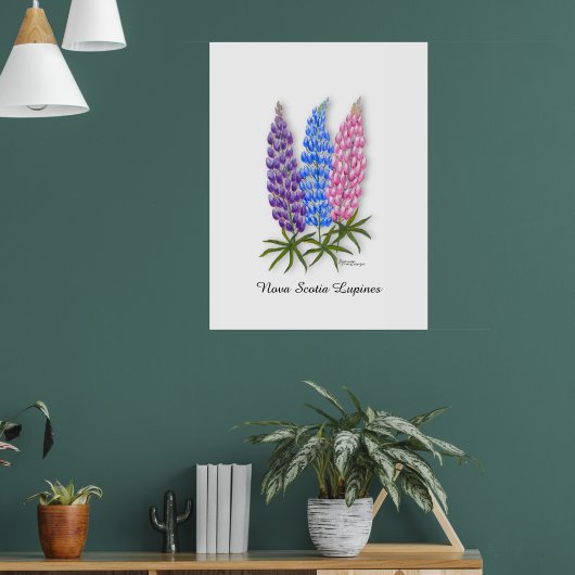 Nova Scotia Lupines Poster (Woonkamer 1)