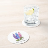 Nova Scotia Lupines Ronde Kartonnen Onderzetter (Insitu)