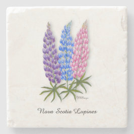 Nova Scotia Lupines Stenen Onderzetter