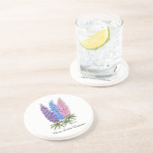 Nova Scotia Lupines Zandsteen Onderzetter (Zijkant)