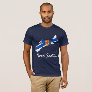 Nova Scotia Map shirt blauw