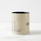 Nova Scotia Maritime Tweekleurige Koffiemok (Center)