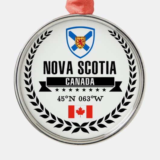 Nova Scotia Metalen Ornament (Voorkant)