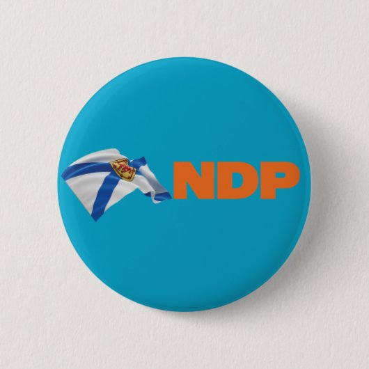 Nova Scotia NDP Pin Ronde Button 5,7 Cm (Voorkant)
