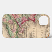 Nova Scotia, New Brunswick, Map van Mitchell Case-Mate iPhone Case (Achterkant (horizontaal))