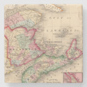Nova Scotia, New Brunswick, Map van Mitchell Stenen Onderzetter (Voorkant)