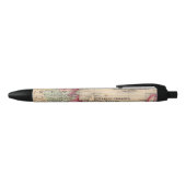 Nova Scotia, New Brunswick, Map van Mitchell Zwarte Inkt Pen (Bovenkant)