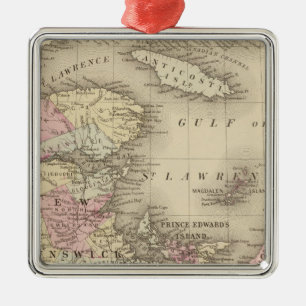 Nova Scotia, New Brunswick, PE Edward's ID Metalen Ornament