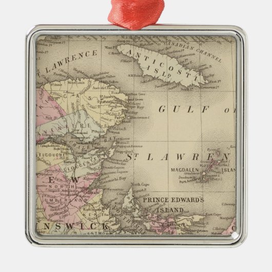 Nova Scotia, New Brunswick, PE Edward's ID Metalen Ornament (Voorkant)