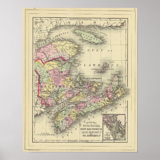 Nova Scotia, New Brunswick, PE Edward's ID Poster (Voorkant)