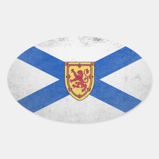 Nova Scotia Ovale Sticker (Voorkant)