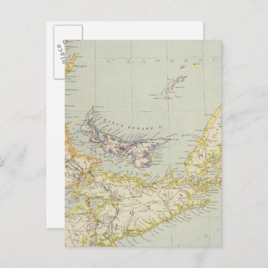 Nova Scotia, Prince Edward Island, Newbrunswick Briefkaart (Voorkant / Achterkant)