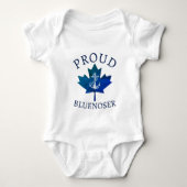 Nova Scotia Proud Bluenoser ankerblad Romper (Voorkant)
