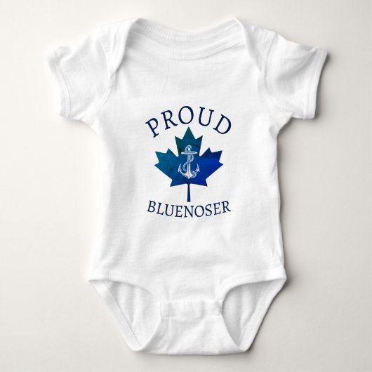 Nova Scotia Proud Bluenoser ankerblad Romper (Voorkant)