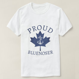Nova Scotia Proud Bluenoser ankerblad T-Sh T-shirt