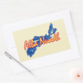 Nova Scotia Rechthoekige Sticker (Envelop)