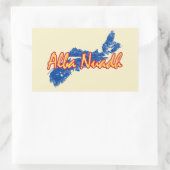 Nova Scotia Rechthoekige Sticker (Tas)