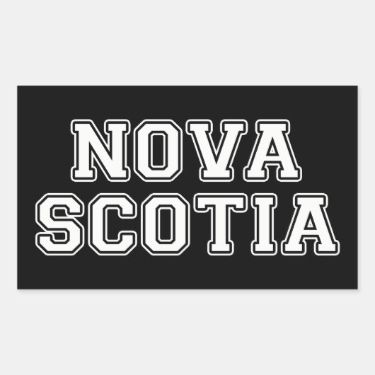 Nova Scotia Rechthoekige Sticker (Voorkant)