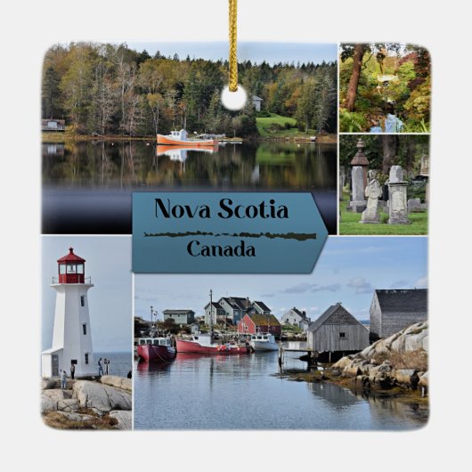 Nova Scotia reisposter, Keramisch Ornament (Achterkant)