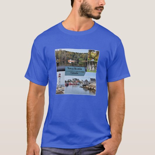 Nova Scotia reisposter, T-shirt (Voorkant)