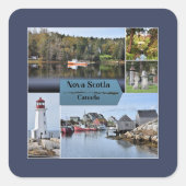 Nova Scotia reisposter, Vierkante Sticker (Voorkant)