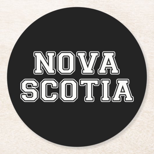 Nova Scotia Ronde Kartonnen Onderzetter (Voorkant)
