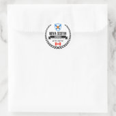 Nova Scotia Ronde Sticker (Tas)