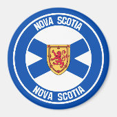 Nova Scotia Round Emblem Magneet (Voorkant)